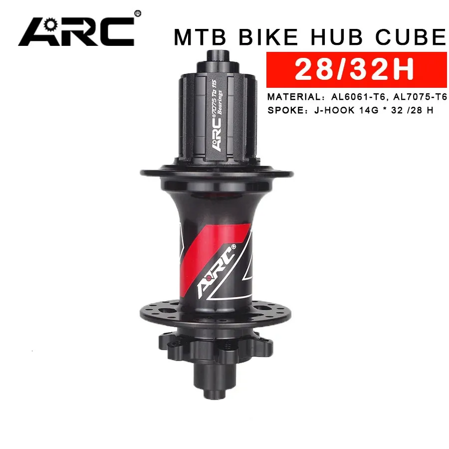 ARC MT-009 Boost MTB Mountain Bike Hub Cube 32 Hole MTB 141mm 28/32 Bike Rear Hubs 8 9 10 11 12 Speed QR Freehub HG XD/XDR MS 240308