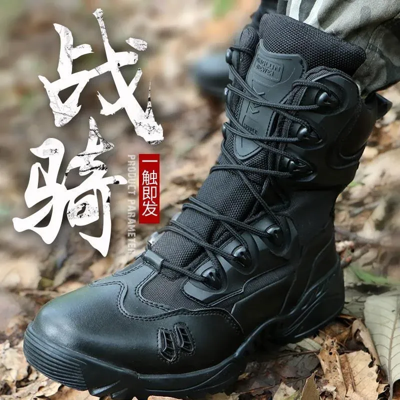 Boots Best Selling Combat Shoes for Men Black Army Boots Mens Good Quality Military Tactical Training Boots Man Size 3846