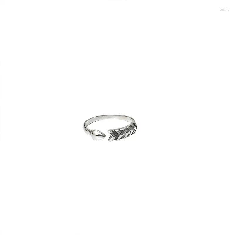 Bagues de cluster Cupid's Sword Open Ring Femme 925 Sterling Silver Design personnalisé Ins Cold Wind Index Finger Tide