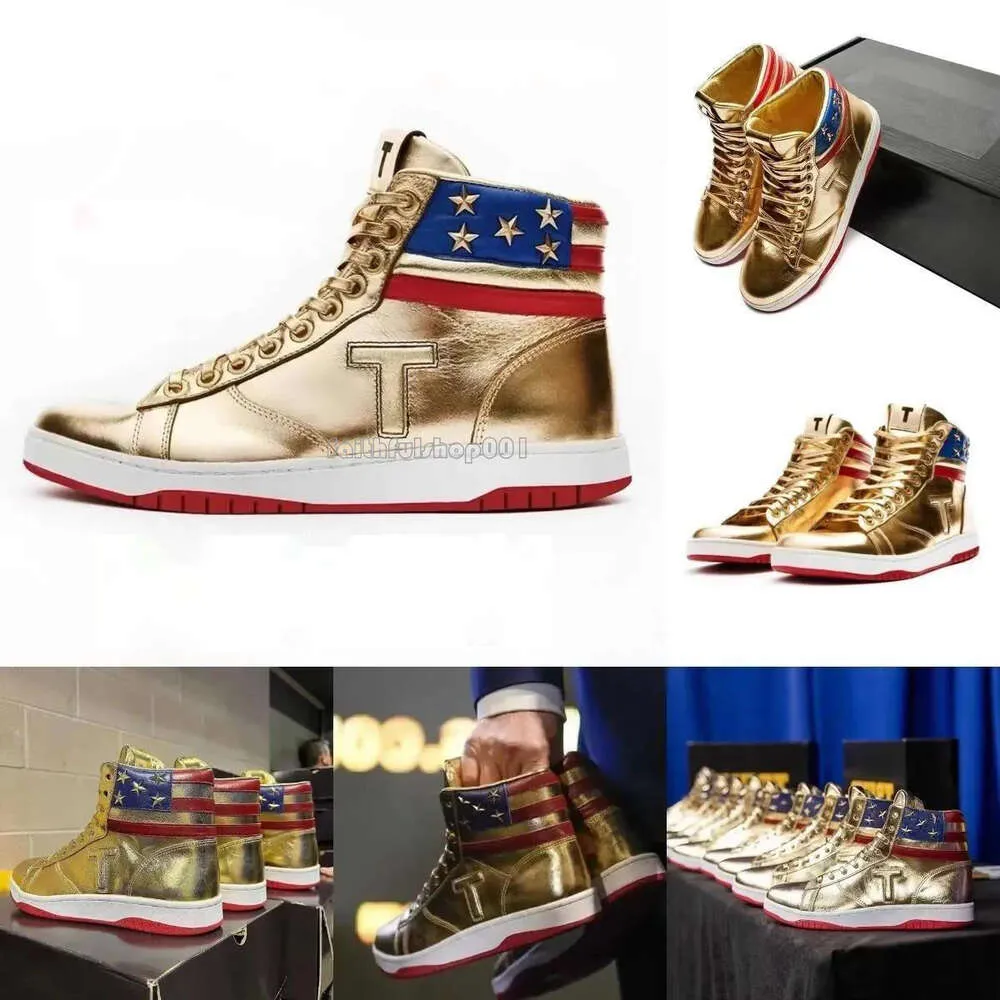 أفضل بيع Trump Trump Basketball Shoes The Never Surrender High-Tops Designer 1 TS Running Gold Custom Men Outdo Sneakers Comft SPT Lace-Up مع 168