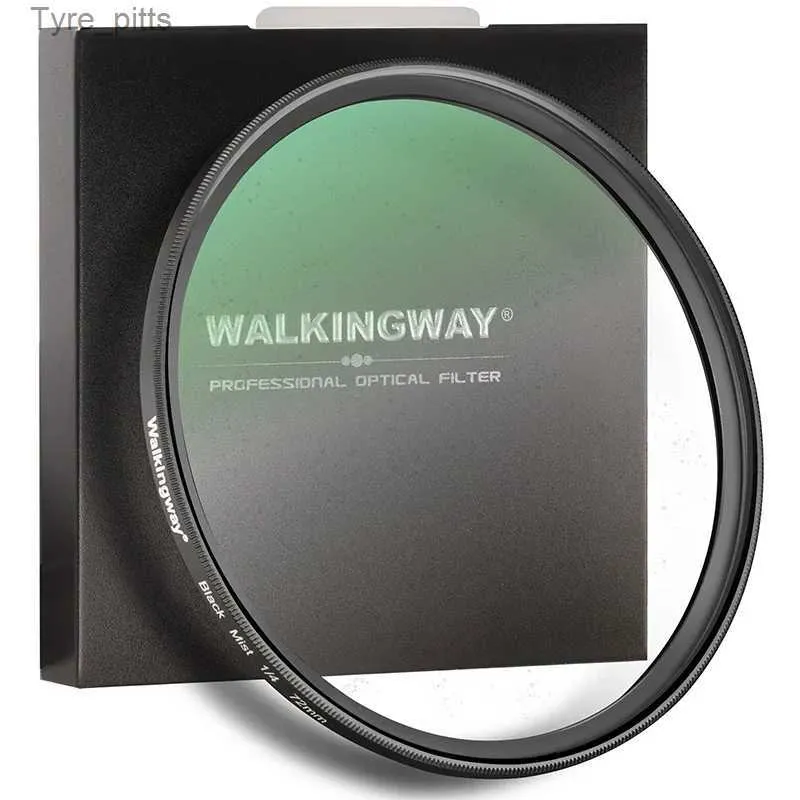 Filtros Walkingway Pro Black Mist Filter Difusão 1/2 1/4 1/8 Filtro de lente de câmera 16 camadas Nano Revestimento Retrato 58 67 72 82 86 95mmL2403