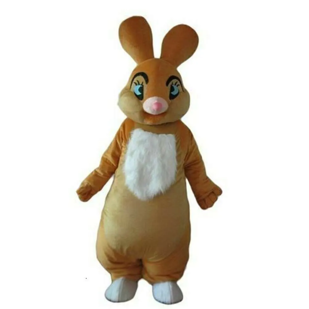 Mascot Costumes New Adult Halloween Christmas Deluxe Rabbit Mascotte Cartoon Plush Fancy Dress Mascot Costume