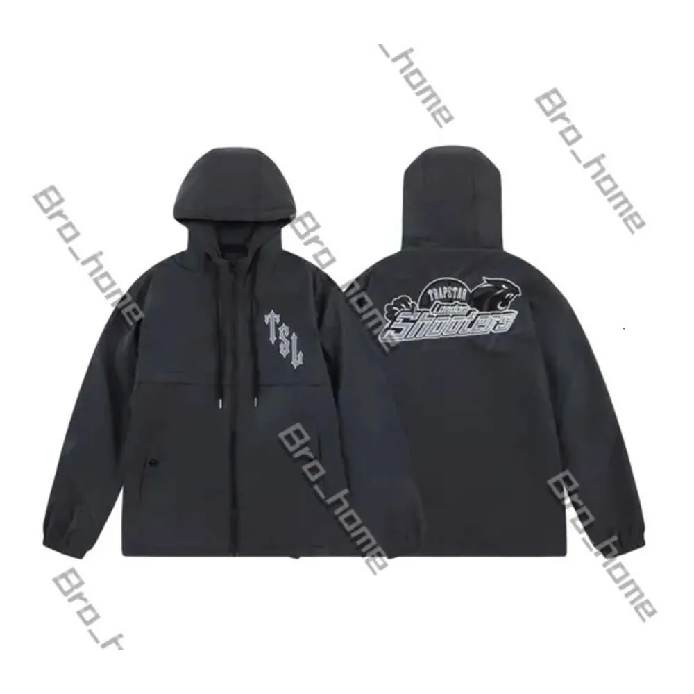 Tuta Mens Trapstar Ceket Tasarımcı Ceket Kadınlar Travstar Windbreaker Bomber Coat Atran Su Geçirmez Fermuar Nakış Siyah Mavi Smanicato Topluluğu Trapstar 768