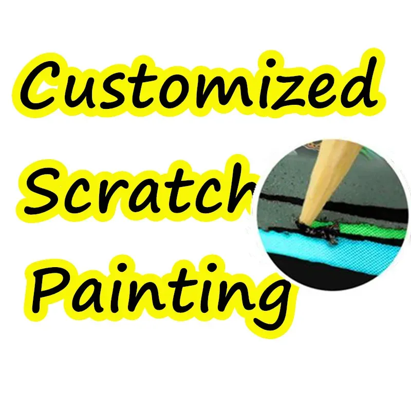 Favor Personalized Customized Scratch Paintings for size postcard 20x14cm 20x29cm 41x28cm any size Animals place of interest park gift