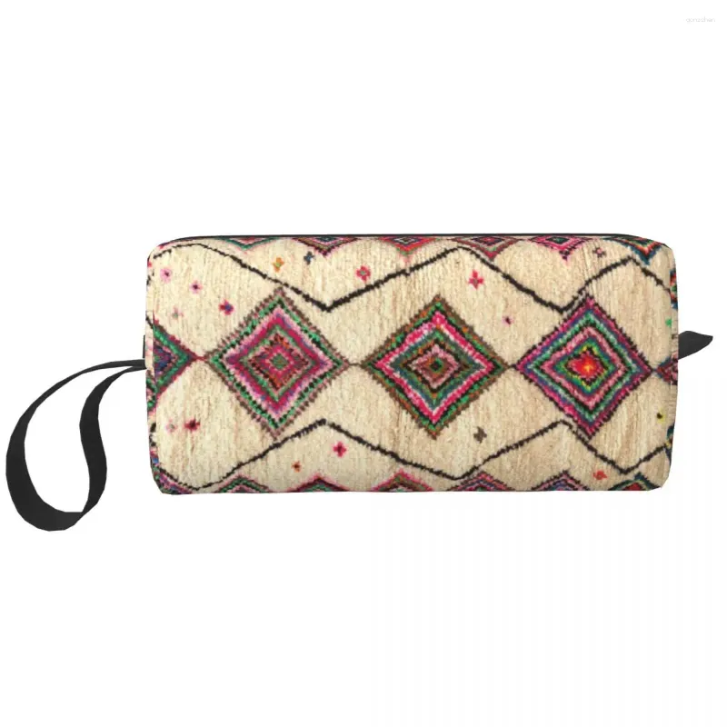 Förvaringspåsar reser marockansk berber matta boho stil toalettbäska antik bohemisk makeup kosmetisk arrangör skönhet dopp kit fall