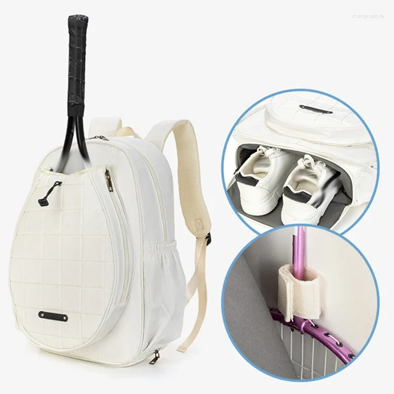 Backpack Men's Women's Tennis Bag 2024 Badminton 2-Rackets Handbag Outdoor Sports Squash Racket Holder