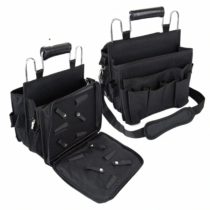 Barbertop Zwart Hairdring Tas Haar Schaar Handtas Hoge Capaciteit Sal Tool Make-Up Opslag Reizen Styling Draagtas 988o #