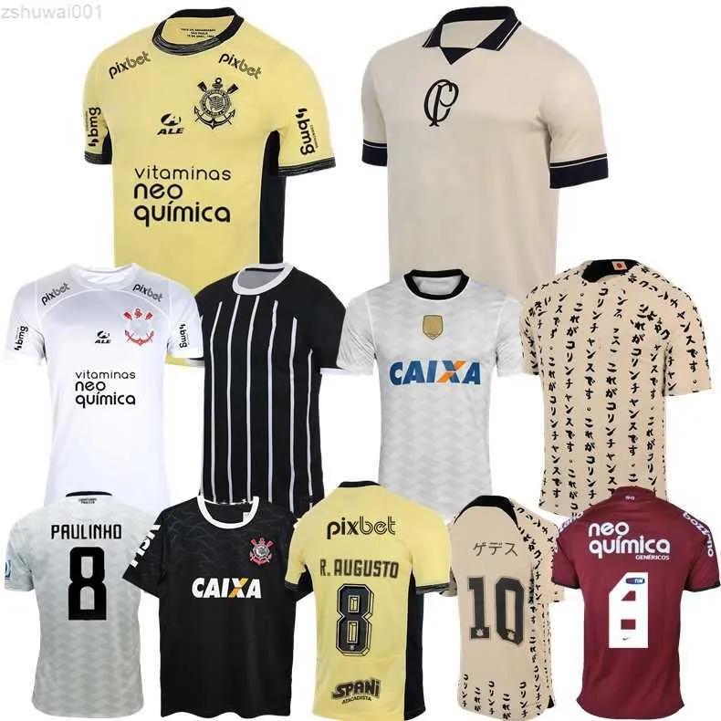 2023 2024 Maillots de football corinthiens à domicile Yuri Alberto PAULINHO 20 21 22 23 camisetas de foot MANTO DO spécial M. ROJAS Club maillot de football troisième Japon 10 ERGE