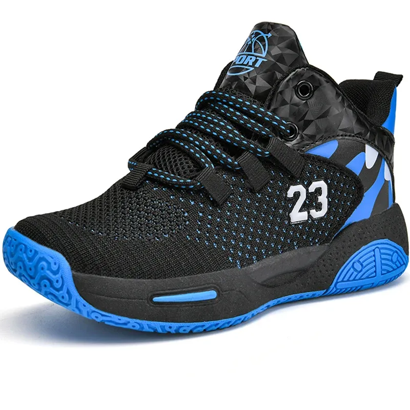 Chaussures basketball chaussures enfants baskets 2023 Marque enfants Chaussures de basket-ball de basket-ball épais semps respirants non gigantes