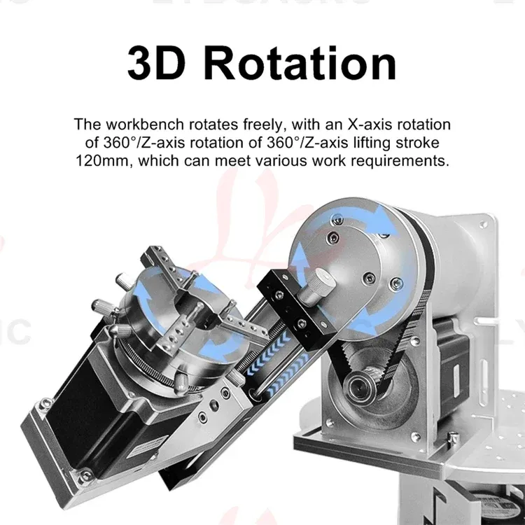 Fast Rotation Tool Wholesale Rotary Axis Co2 Laser Carving Tool 5th Generation, Rotation ...