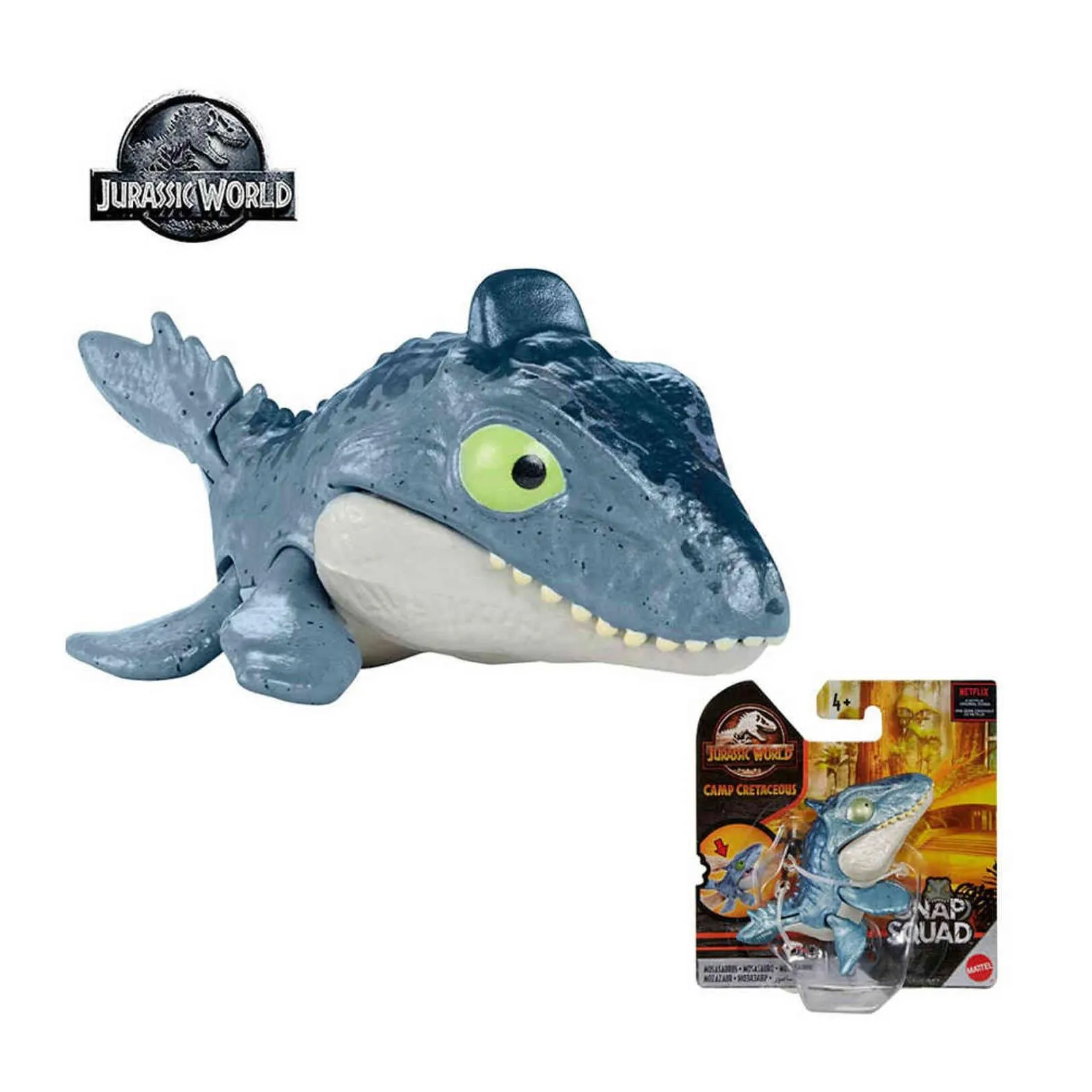 Snap Squad Camp Cretaceous Mosasaurus Toy World Dinosaur