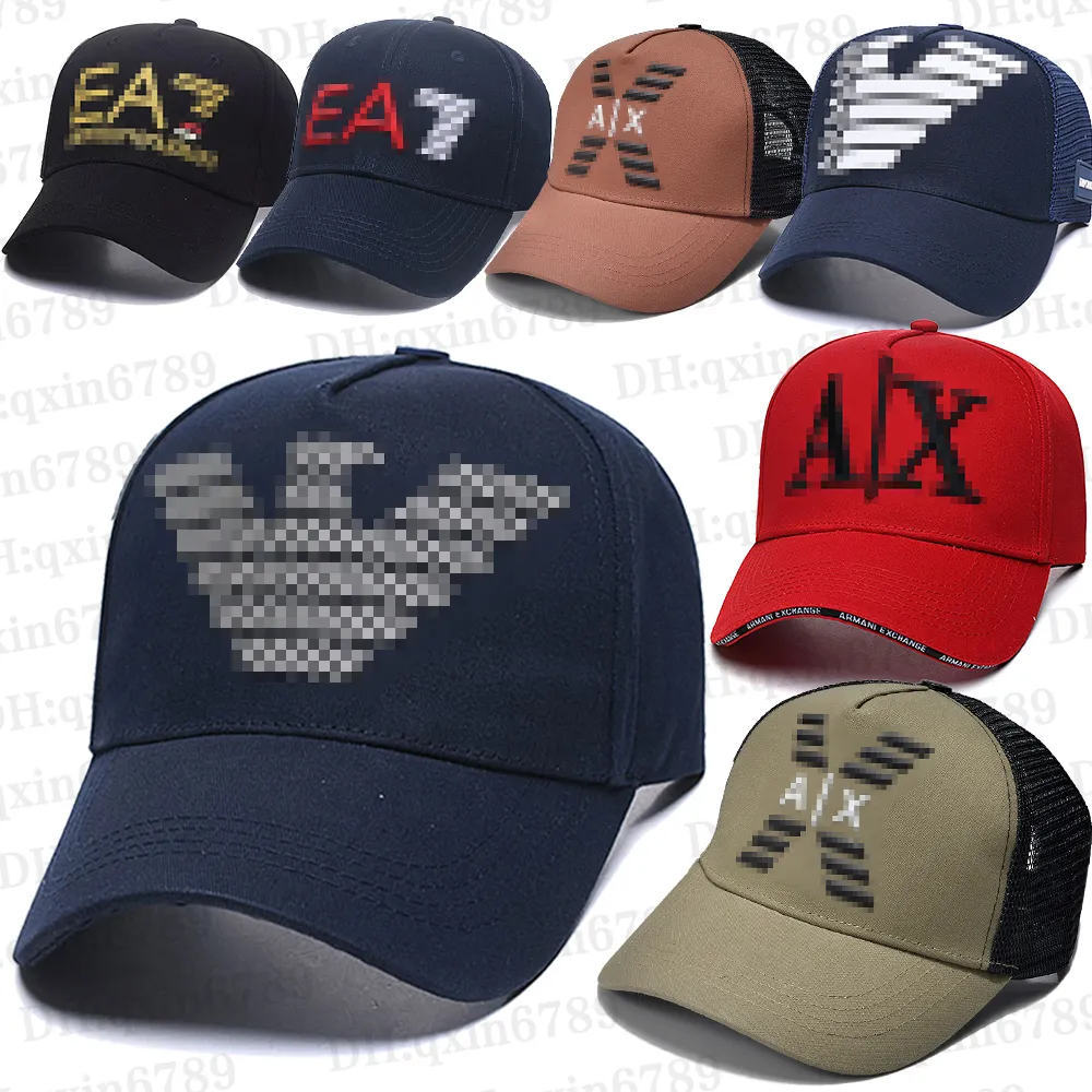 Luxury brand AX baseball cap armanni classic hat men's eagle embossed embroidered hat women's fashion hat high quality trucker hat luxury brand sports hat