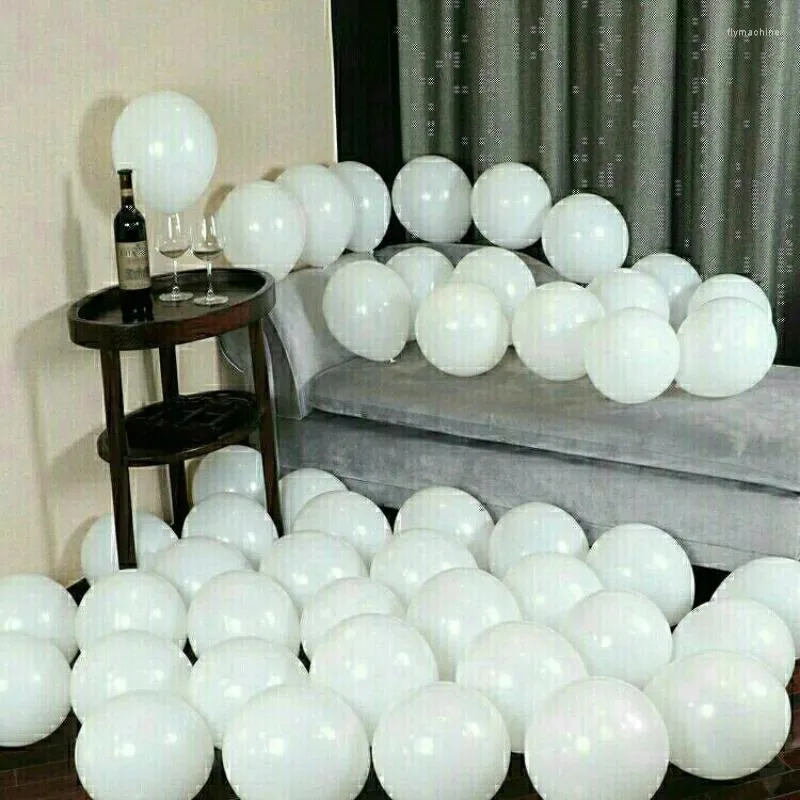 Décoration de fête 100pcs Ballons en latex pour les fêtes d'anniversaire de mariage Or Argent Vert Violet Ballon Air Hélium Ballon Décor Baby Shower