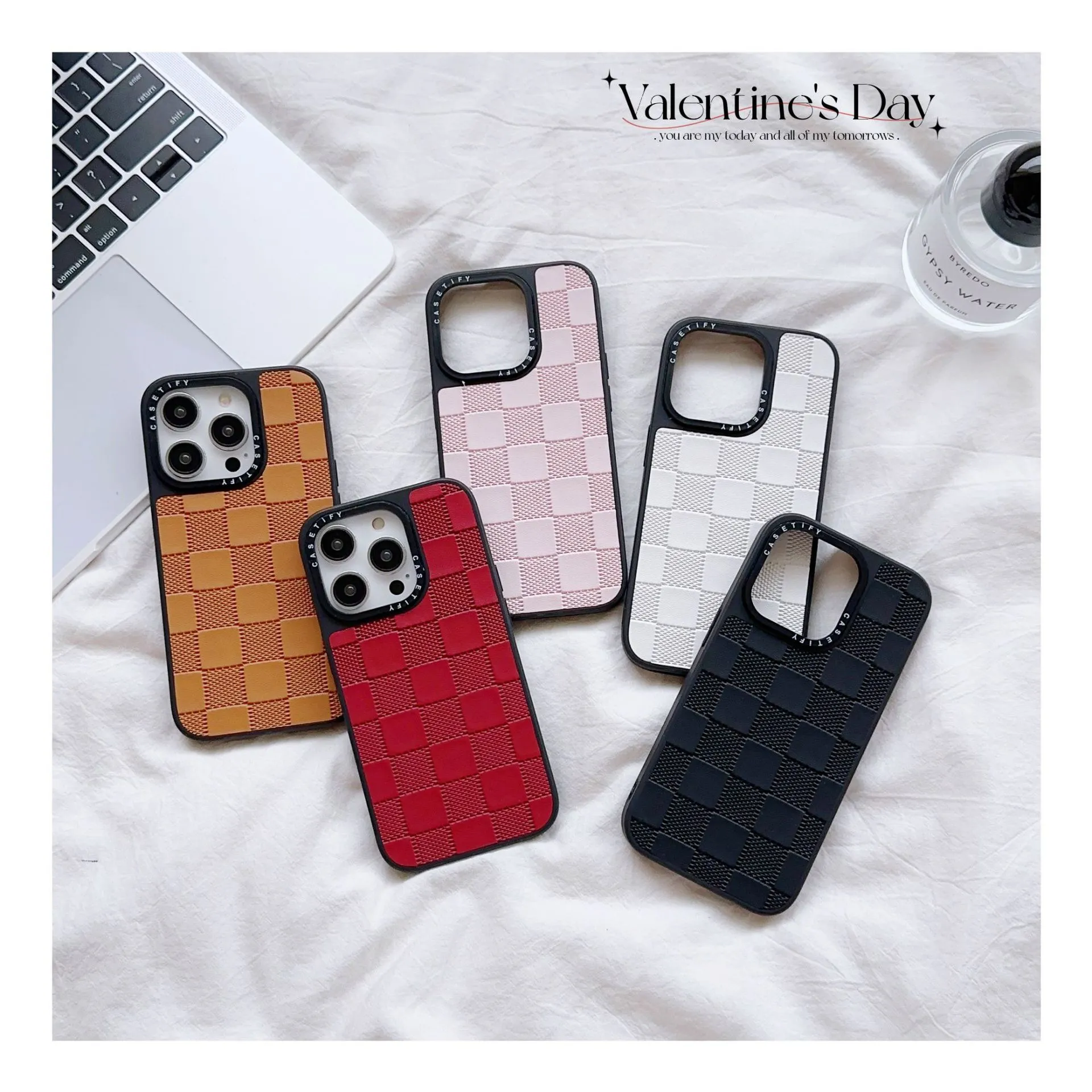 Mode Telefoon Gevallen voor IPhone15 14 13 12 11Pro Max XR XSMAX X/XS 7 P/8 PCell Hoge Kwaliteit Ontwerpers IPhone Echt Cover Case 5-Kleur