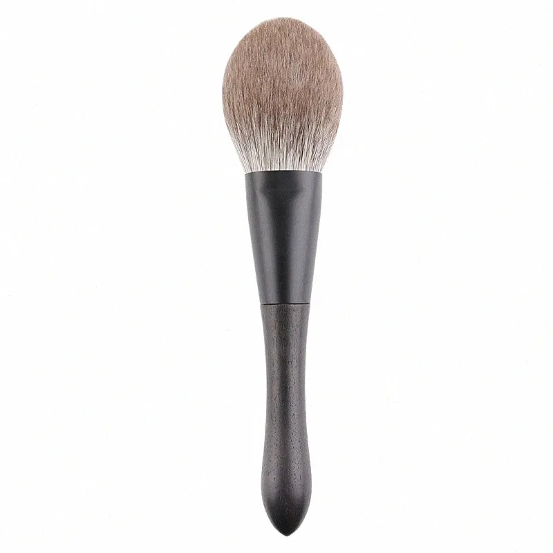 q2-19 Profial Handmade Makeup Brushes Soft Fox Hair Large Flat Face Powder Brush Eby Handle Cosmetic Tools Make Up Brush 93Px#