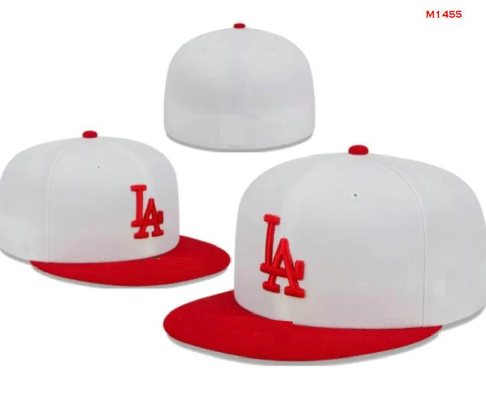 Herr baseball dodgers monterade storlek hattar la snapback hattar världsserie white hip hop sox sport caps chapeau grå söm hjärta "serie" "love hustle blommor kvinnor a4