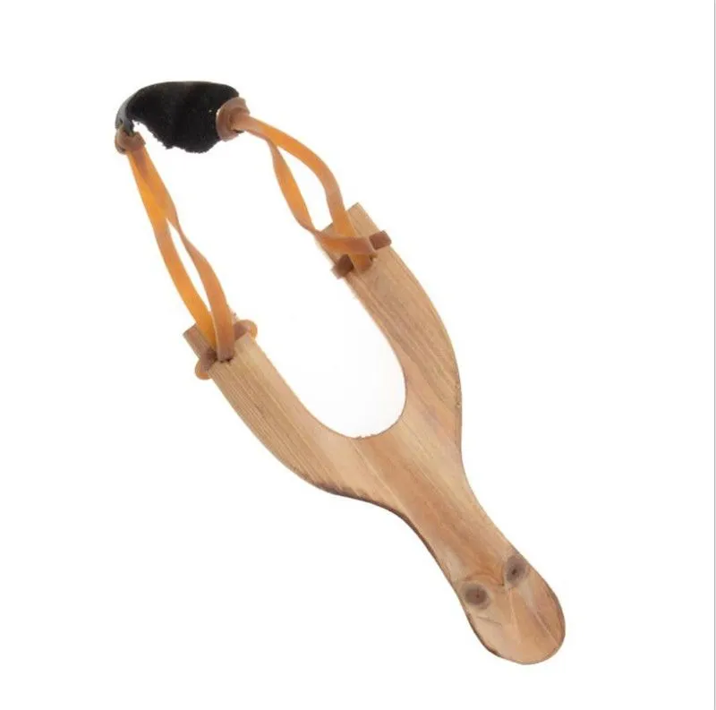 Katapult Jagd Requisiten Gummi Traditionelle Outdoor String Top Spaß Interessante Holz Qualität Schleuder Spielzeug Kinder Material DA097 Peqct