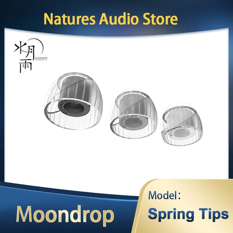 Accessoires Embouts à ressort Moondrop Embouts auriculaires en silicone Embouts pour écouteurs Bluetooth sans fil véritables pour écouteurs Étui en silicone