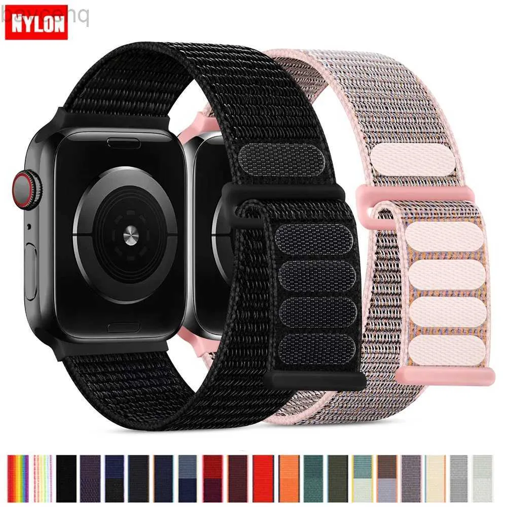 Horlogebanden Nylon lusband 49 mm 44 mm 40 mm 45 mm 41 mm Sport Pride-armband voor horlogeband Ultra-2 iwatch Band Series 9 8 se 7 6 5 4 3 24323