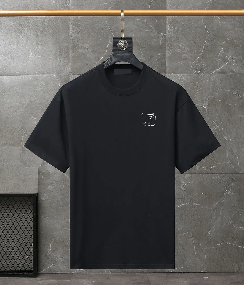 Mens designer banda t camisetas moda moda preta branca manga curta carta de luxo padrão tamanho xs-4xl#ljs777 7q