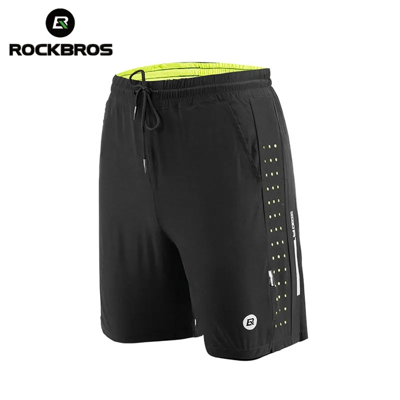 Shorts ROCKBROS short de course unisexe vêtements exercice short de gymnastique Jogging Fitness respirant cyclisme Sports de plein air équipement de cyclisme