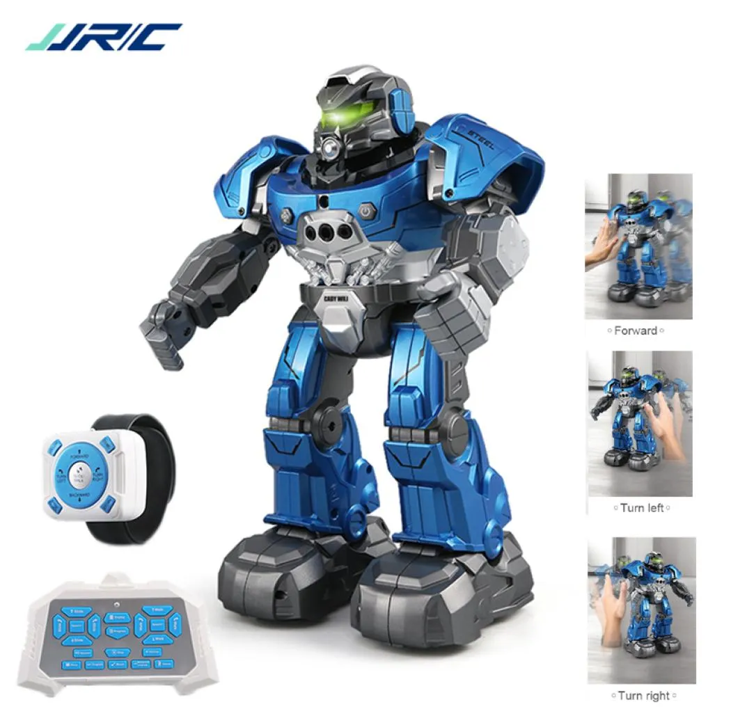 JJRC R5 Robô Inteligente Programável Auto Música Dança RC Robô Para Crianças Relógio Inteligente Siga Gesto Sensor RC Brinquedos Robo Y20035208338