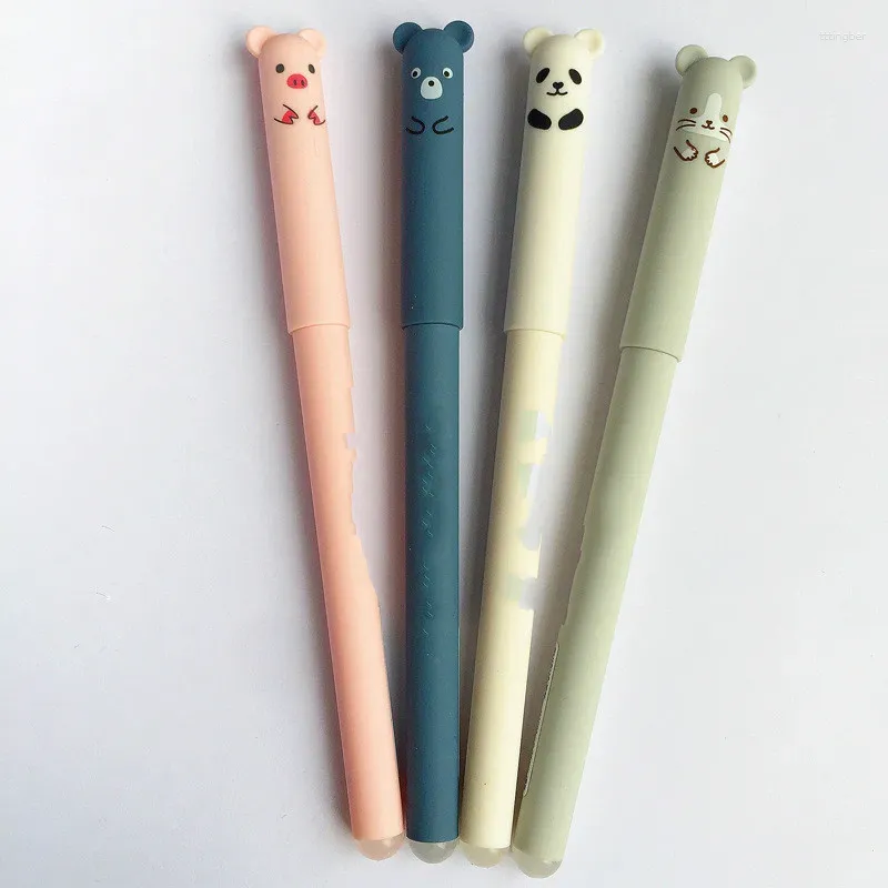 Stylo effaçable mignon coréen, cochon Panda, dessin animé, Friction magique, vente en gros