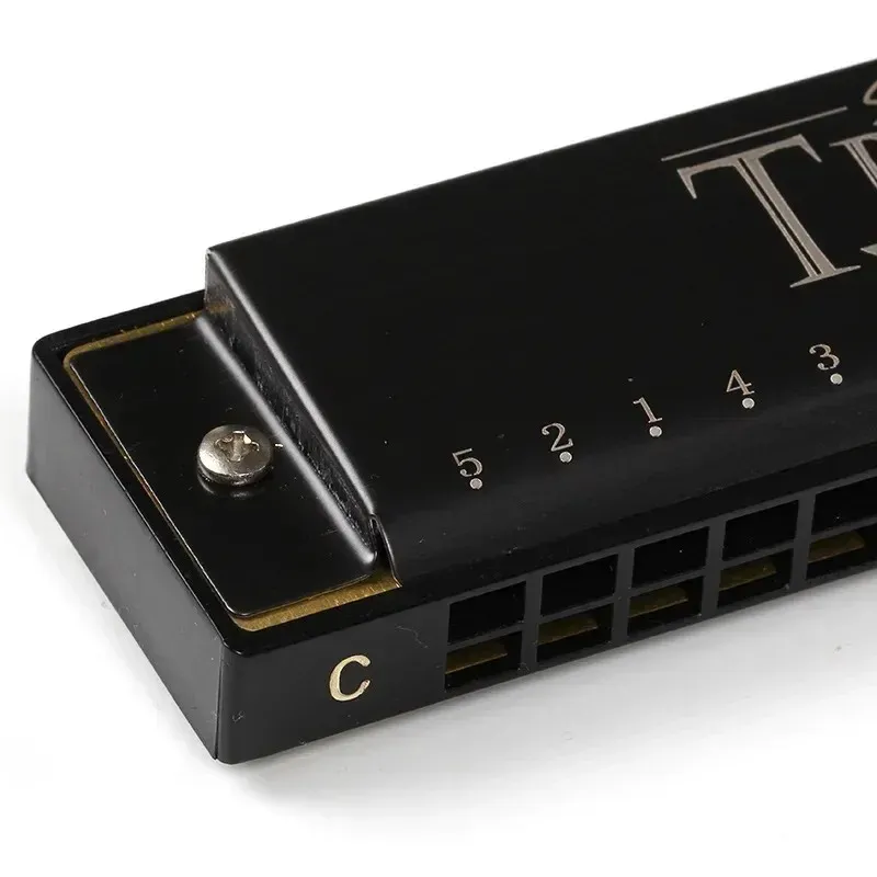 24 Hole Harmonica - Key of C Mouth Organ for Beginners, Double Row ...