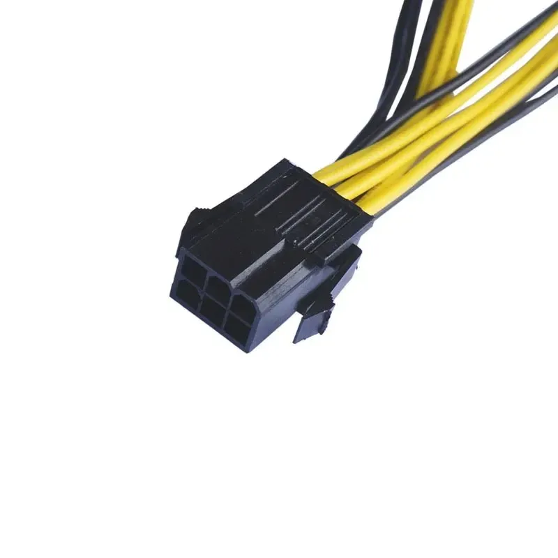 2024 Power Kabel Professionelle 6Pin Zu Dual 8Pin 20cm Grafikkarte Power Datenkabel Splitter für Computer PC