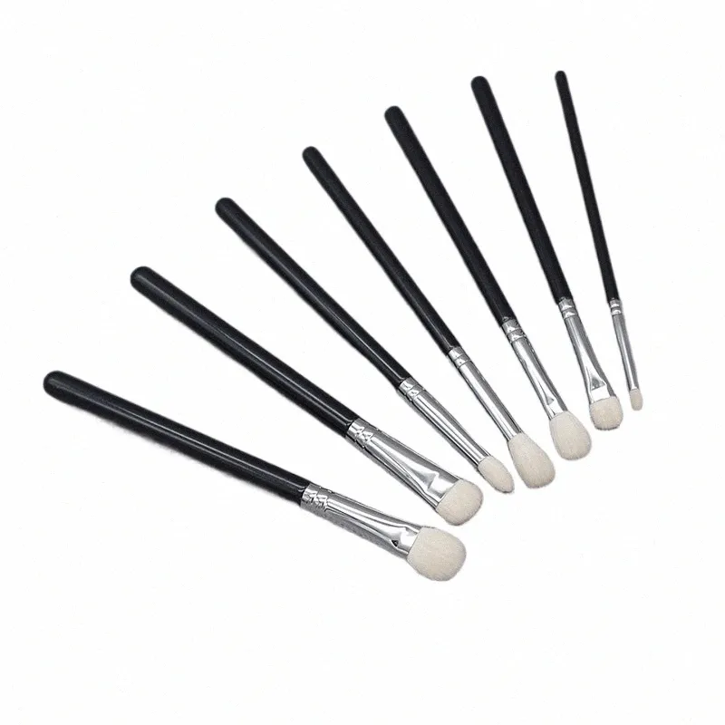 profial Handmade Make Up Brush Kit 7pcs Eye Shadow Blending Brush Cosmetic Tools Soft Saikoho Goat Hair Makeup Brushes Set 02Mn#