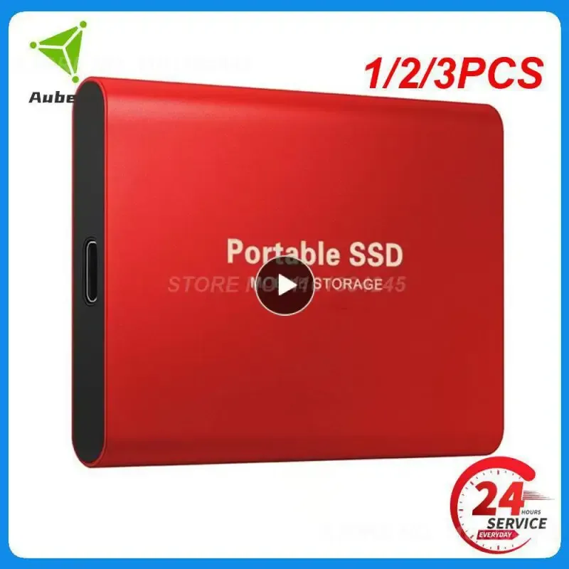 Lådor 1/2/3pcs Highspeed 1TB SSD 2TB Portable Externt Solid State Hard Drive USB3.1 500 GB gränssnitt Mobil hårddisk för