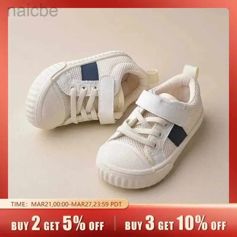 Sneakers Hoge kwaliteit dagelijkse outdoor unisex kinder witte mesh ademende comfortabele sportschoenen met ronde neus bescherming veiligheid casual schoenen 24322