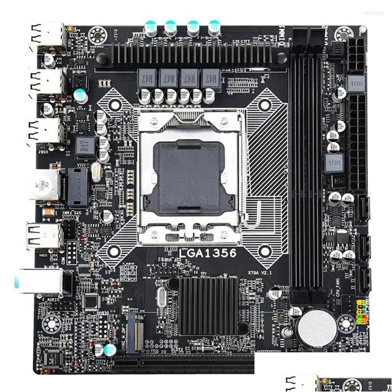 Płyty główne x79a v2 komputer komputerowy obsługa płyty głównej m.2 nvme m-Atx 64GB LGA1356 2 DDR3 Desktops płyta główna PCI-E 16x Graphics Car Otdat