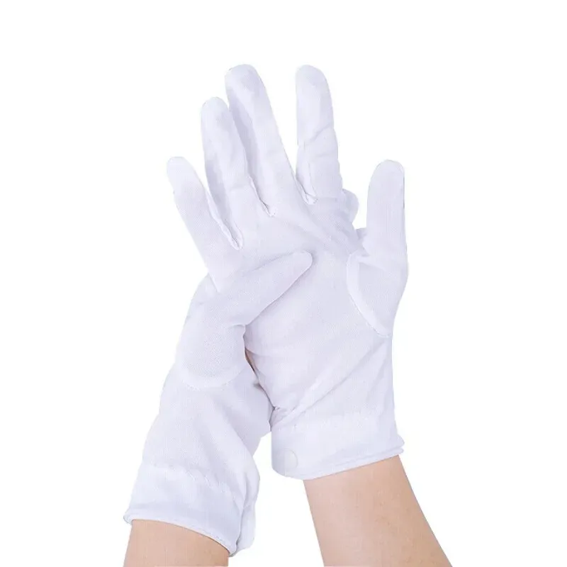 1 пара трехпрочных белых трудовых страховых тонких перчаток для этикета для приема Вэньвань, кружащихся на параде, военные перчатки для обеспечения безопасности