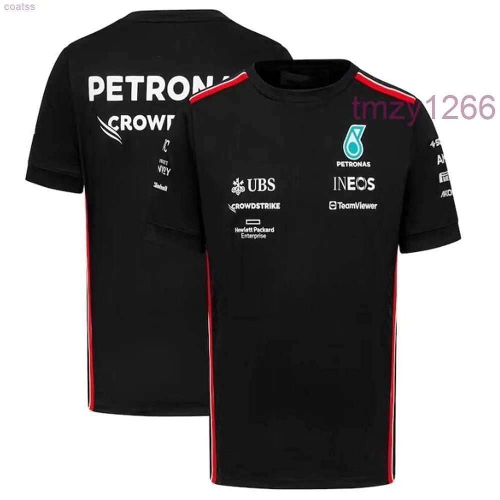 Mens T-shirts Senaste 2023 för Mercedes Benz T-shirt F1 Racing Car 3D Streetwear Printed Fashion Sports Overdimensionerad skjorta med rund nacke för barn