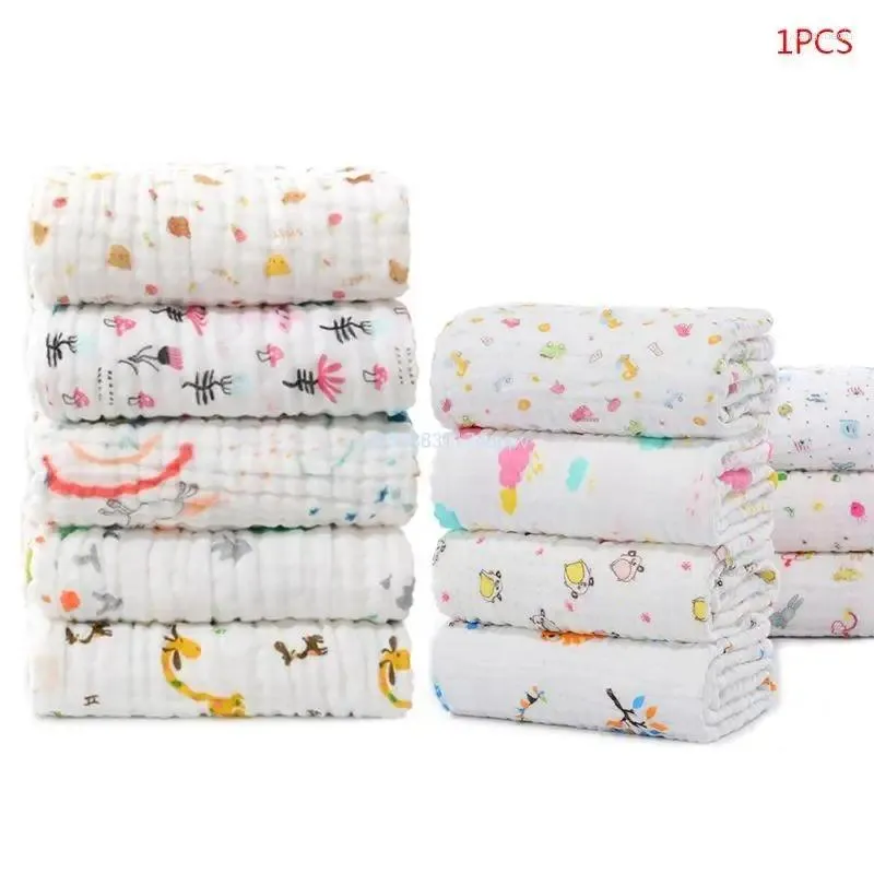 Filtar Swaddling Soft Silky Cartoon Muslin Ddle Neutral Mottagande filt stort droppskeppsleverans Baby Kids Maternity Nursery B Otshx