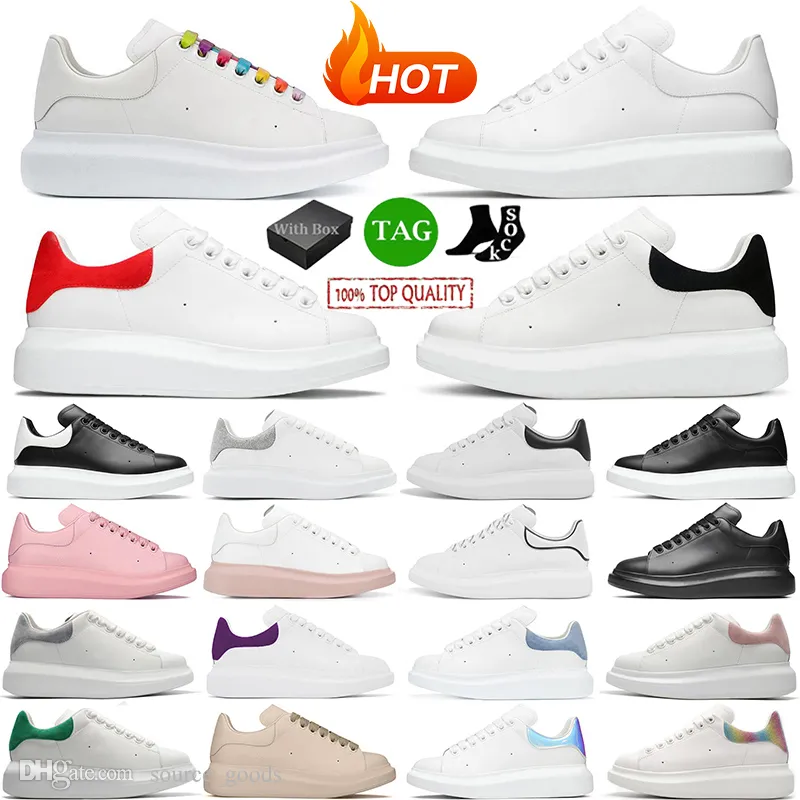 Designers Baskets surdimensionnées Chaussures de sport Femmes Hommes Blanc Noir Cuir Velours Espadrilles Baskets Appartements Plate-forme en dentelle avec boîte d'origine