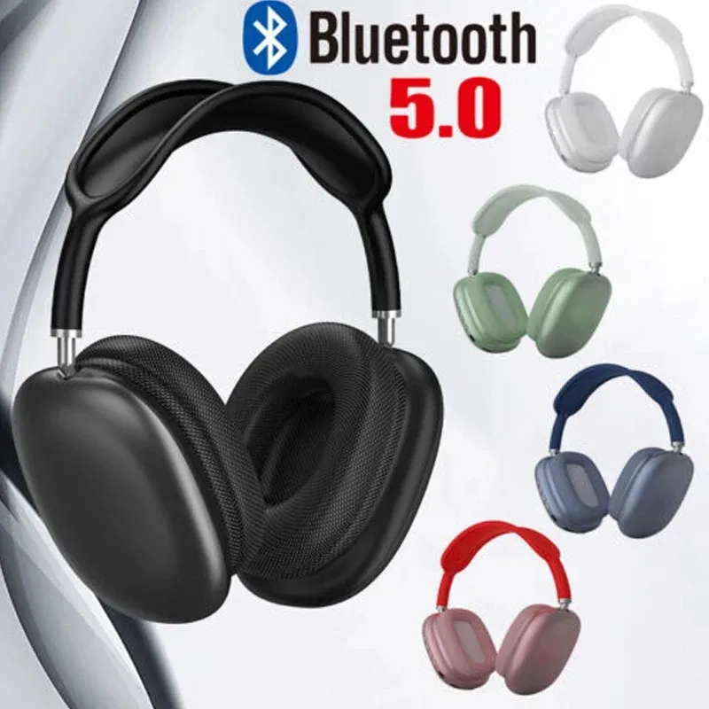 Headphones P9 CASHPHONES BLUETOOTH sans fil avec micro-tws Clavels STREEO SATHERSETS COREPHONES POUR IPHONE SUMSAMG Android iOS