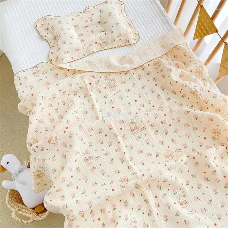 Couvertures bébé mousseline Swaddle couverture pour garçons filles respirant peau douce enveloppe coton doux-cadeau livraison directe