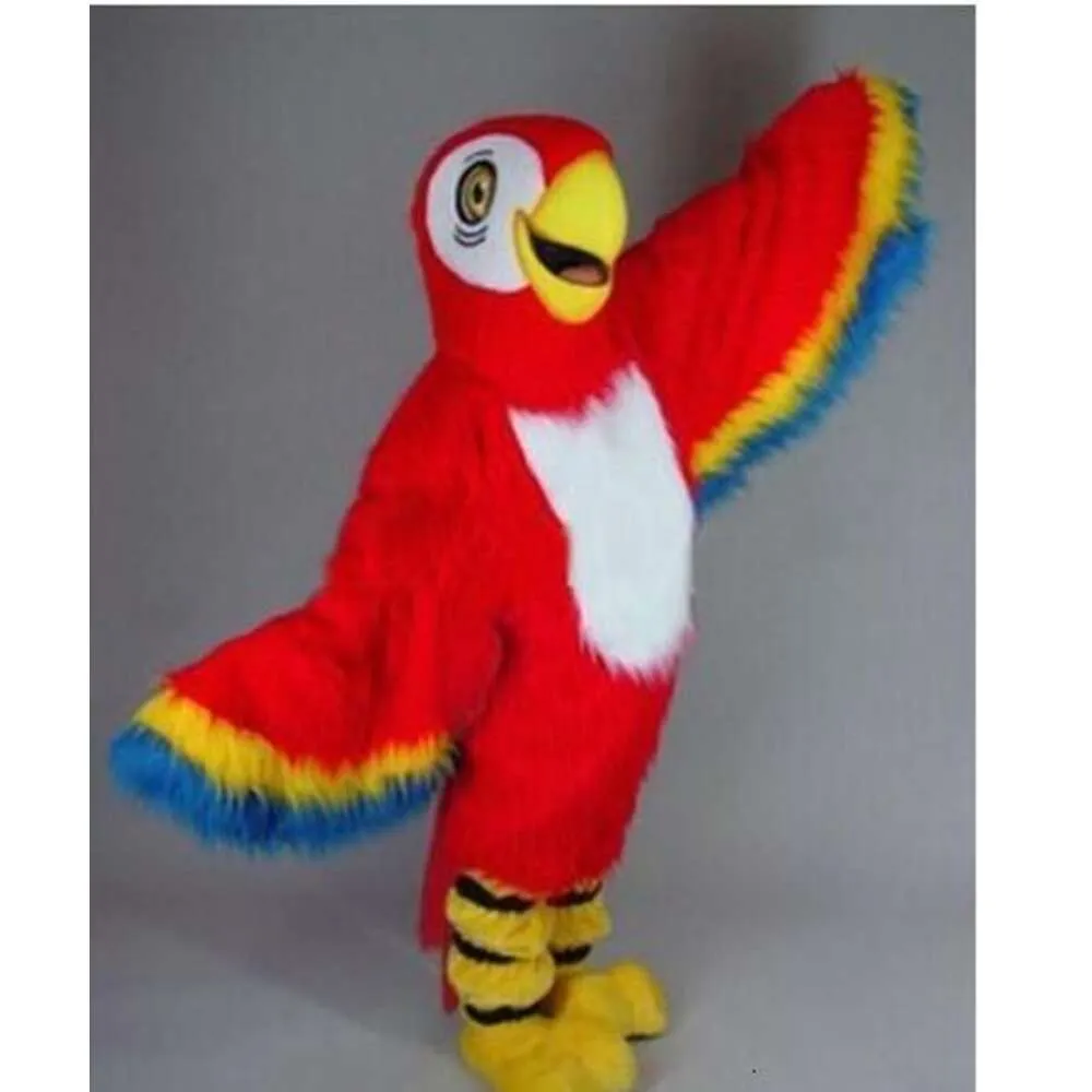 Mascot kostymer ny vuxen halloween jul populär röd papegoja maskotte tecknad plysch fancy klänning maskot dräkt