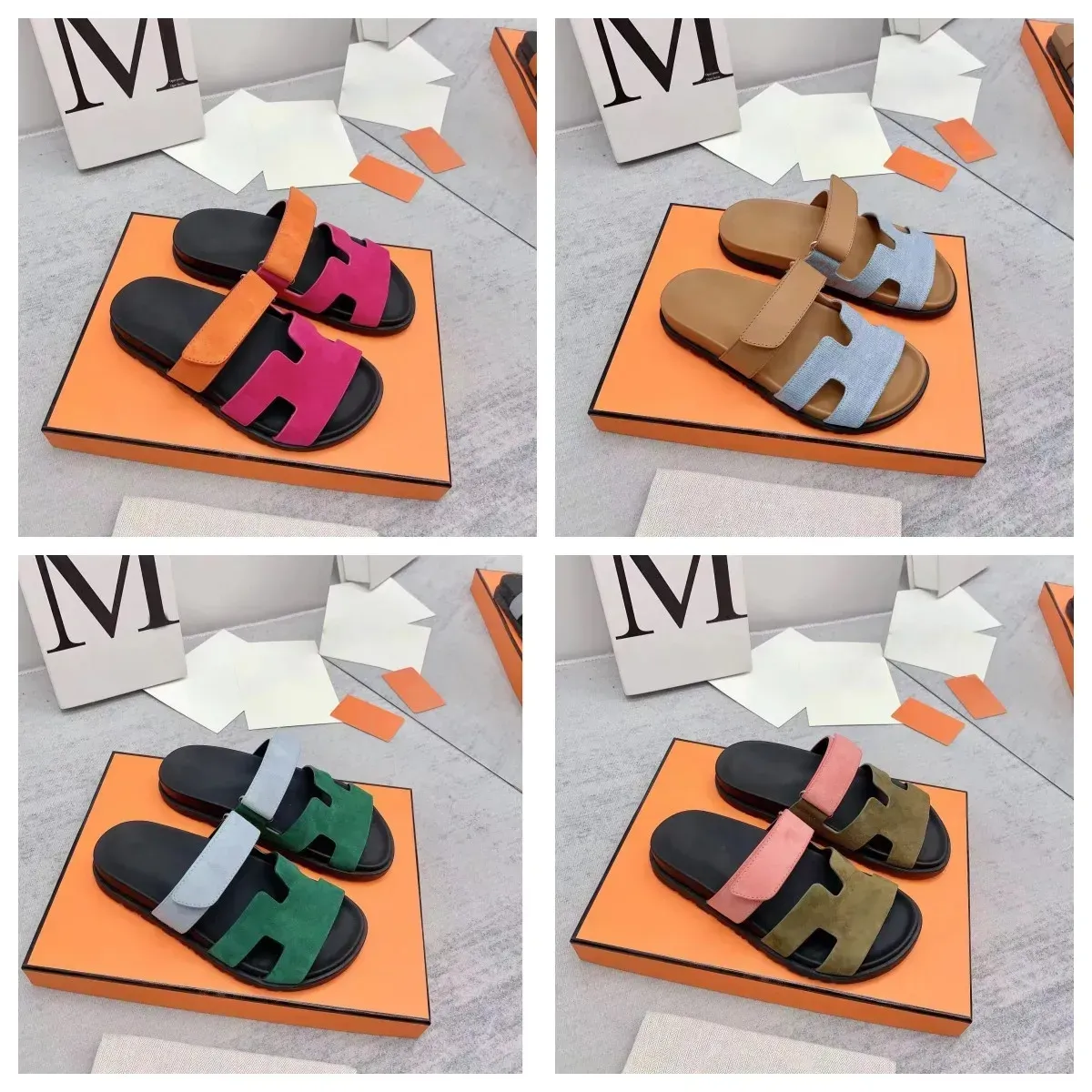 Nuevos zapatos de diseñador Sandal Slipper Slides de alta calidad SEGUNDO SEGUNDO SOCHO TUSO CARRA DE MUFFINES DE SULPILES DE SULLIÓN SULLA GRENA CON SLIP OBSA PARA HOMBRES Y MUJER 35-42