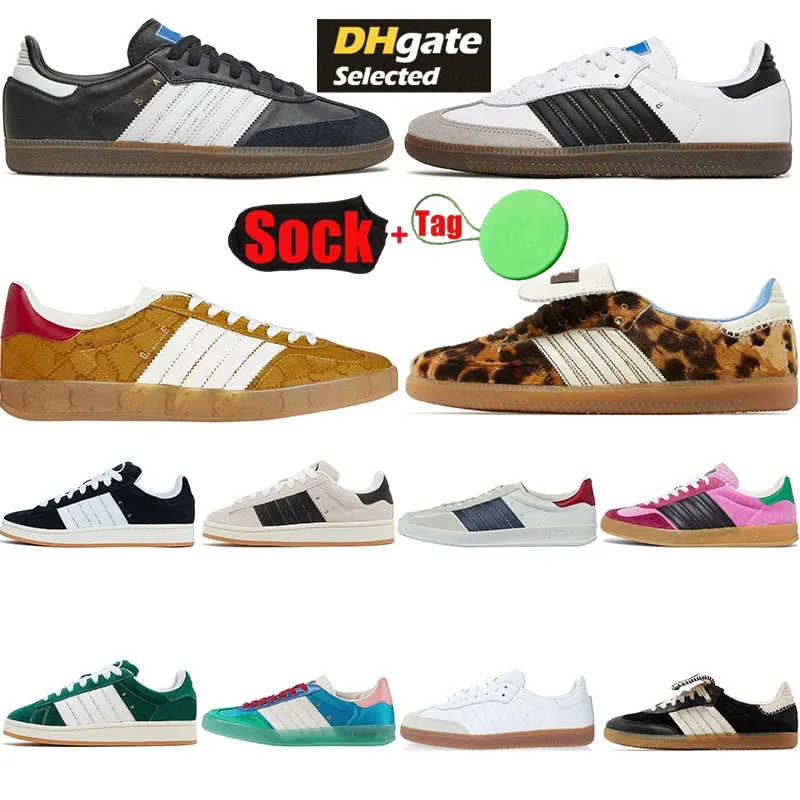 Designer shoes Vegan OG Running Shoes For Men Women Trainers Cloud White Core Black Bonners Collegiate Green Gum Outdoor Flat Sports Sneakers