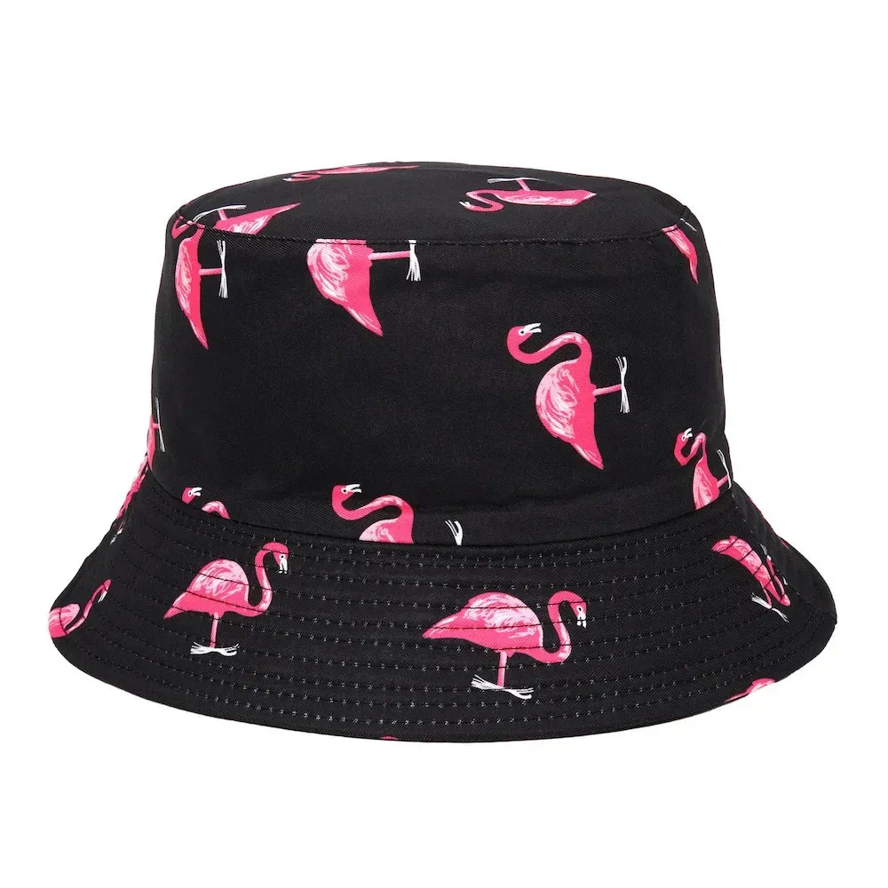 Cappello Panama da pescatore Uomo Donna Cappello estivo Flamingo Bob Hip Hop Gorros Pescatore da pesca 240311