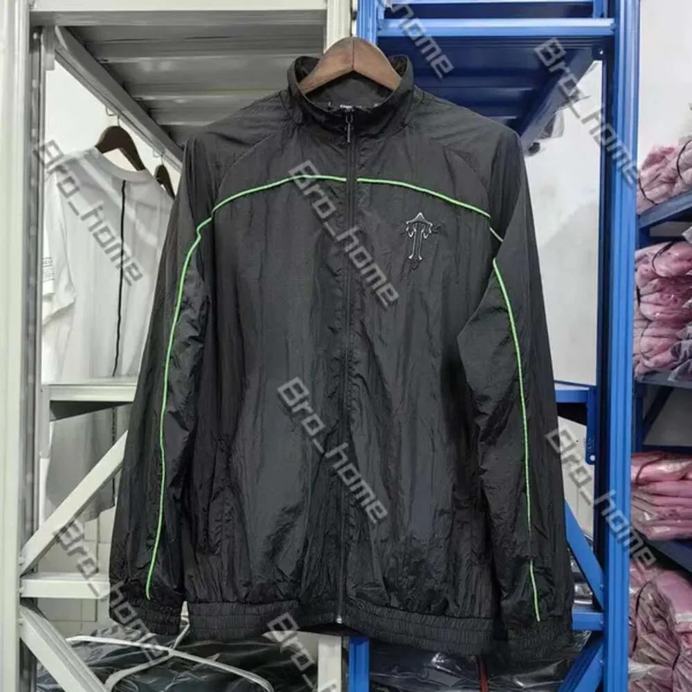 Tuta Mens Trapstar Ceket Tasarımcı Ceket Kadınlar Travstar Windinger Bomber Coat Atran Su Geçirmez Fermuar Nakış Siyah Mavi Smanicato Topluluğu Trapstar 278