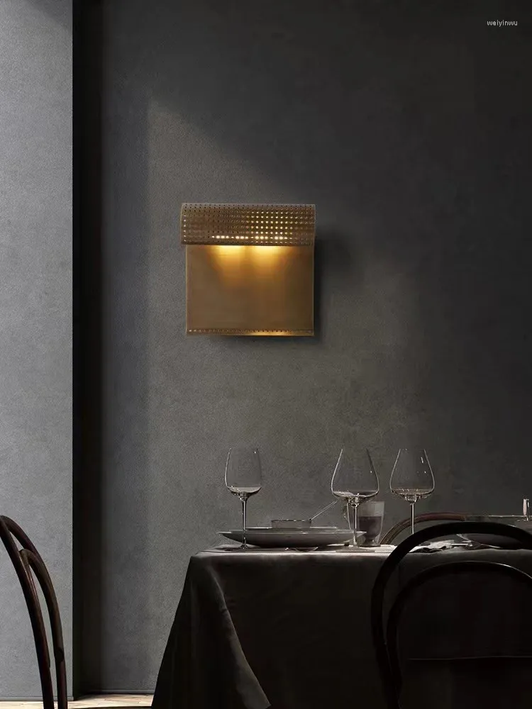 壁のランプは、ヴィンテージアメリカン「ラブレター」銅の金色のランプライト照明を導きました寝室のための壁