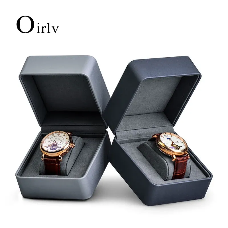 Cases Oir Premium Cuir Résine Boîte de Montre Affichage Show Bijoux Organisateur Festival Cadeau pour Homme et Femme