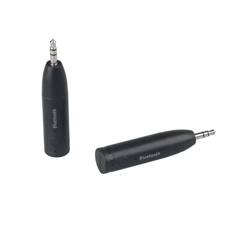 Adaptador aux bluetooth 2024 3.5mm, transmissor de áudio bluetooth 5.0 para carro, fone de ouvido, alto-falante, receptor de música, kit de carro, dongle sem fio