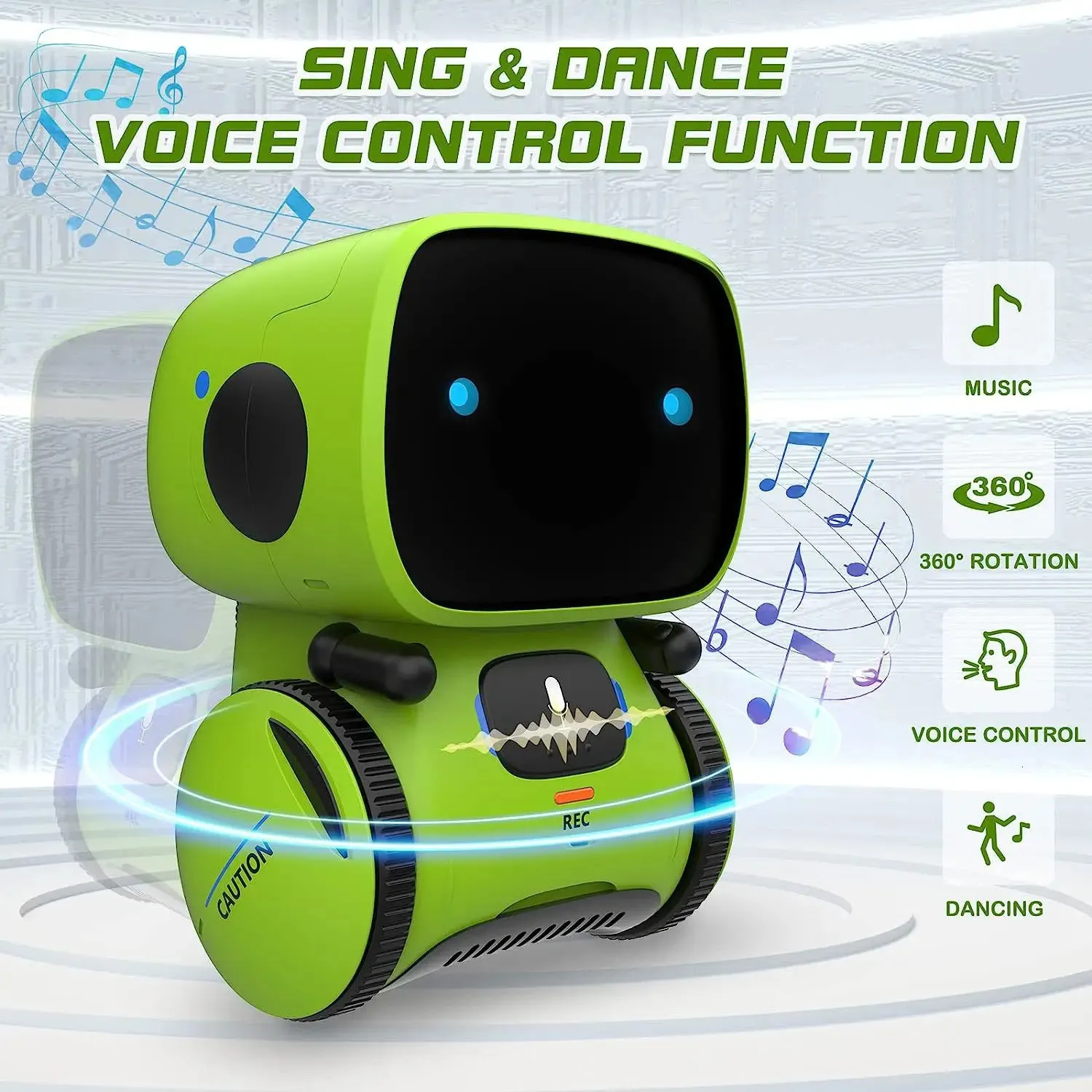 EMO Robot Smart Robots Dance Voice Command Sensor Singing Dancing Repeating Toy For Kids Boys and Girls Talking 240321