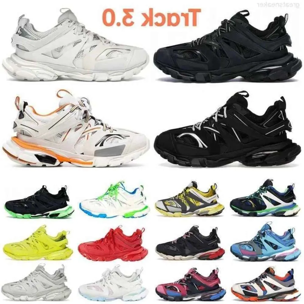 2023 New Fashion Womens Shoes Track 3.0 Luxury Trainers Triple s Black White Pink Blue Orange Yellow Green Tess.s. Gomma t for Man Drop Shipping