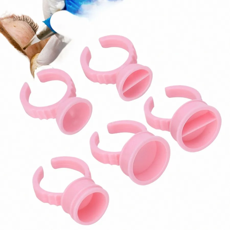 1000pcs Disposabletattoo Ink Ring Cups Pigment Cups Justerbart Eyel Grafting Tool Tattoo Needle Accorie Makeup Tattoo Tool Q3M0#